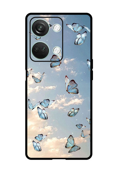 Theodor جراب واقٍ مضاد للخدش والصدمات لهاتف OnePlus Nord 3 بتصميم فراشة في ال...