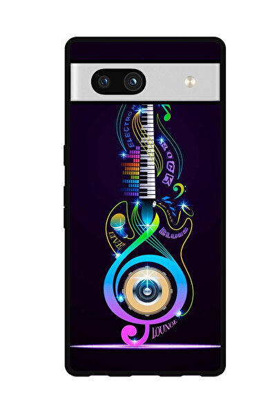 Theodor جراب واقٍ مضاد للخدش والصدمات لهاتف Google Pixel 7a جيتار موسيقي