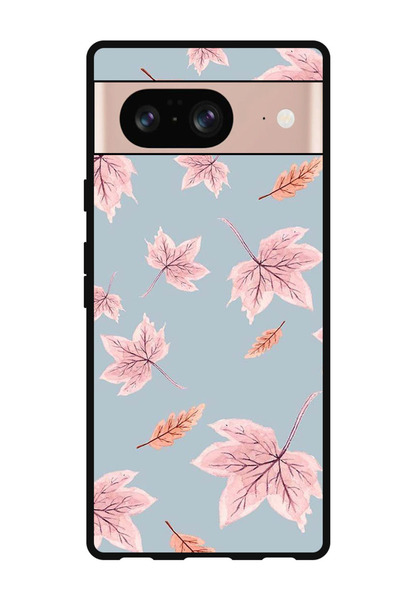 Theodor غطاء حماية مضاد للخدش والصدمات لهاتف جوجل بيكسل 8 بنقشة أوراق الخريف