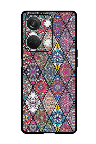 Theodor جراب واقٍ مضاد للخدش والصدمات لهاتف OnePlus Nord 3 بتصميم فن الماندالا