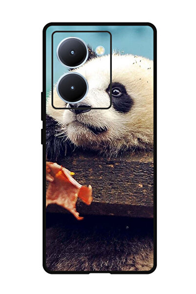 Theodor جراب واقٍ مضاد للخدش والصدمات لهاتف ViVo Y78 مصنوع من جلد الباندا الح...