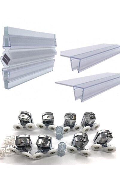 AYRINTISHOP Banyo Duşakabin Fitil  Cam Kabin Rulman Tekerlek Takım Set