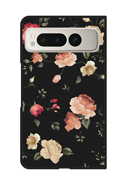 Theodor غطاء حماية مضاد للخدش والصدمات لهاتف Google Pixel Fold، لون لوتس ملون