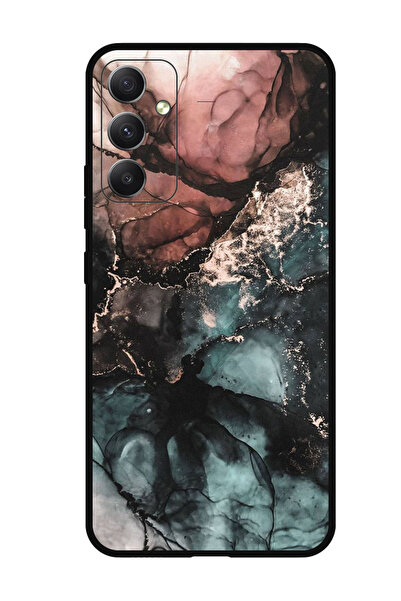 Theodor جراب واقٍ مضاد للخدش والصدمات لهاتف Samsung Galaxy M14 بلون رخامي ملون