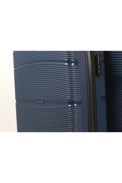 EGA PP ÇİZGİLİ BAVUL 2'Lİ SET ORTA BOY ve KÜÇÜK (KABİN) BOY