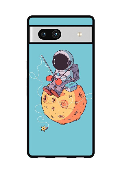 Theodor جراب واقٍ مضاد للخدش والصدمات لهاتف Google Pixel 7a صيد رائد فضاء