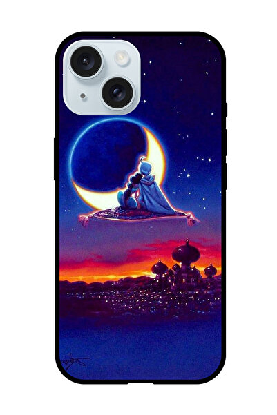 Theodor غطاء حماية مضاد للخدش والصدمات لهاتف iPhone 15 - رسوم متحركة علاء الدين