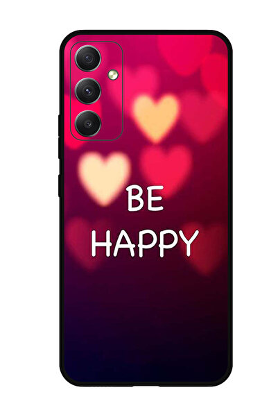 Theodor جراب واقٍ مضاد للخدش والصدمات لهاتف سامسونج جالاكسي F14 كن سعيدًا