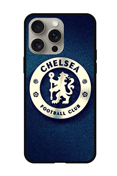 Theodor غطاء حماية مضاد للخدش والصدمات لهاتف iPhone 15 Pro - أزرق تشيلسي