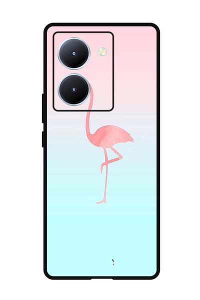 Theodor جراب واقٍ مضاد للخدش والصدمات لهاتف ViVo Y78، لون وردي صيني، فلامنغو