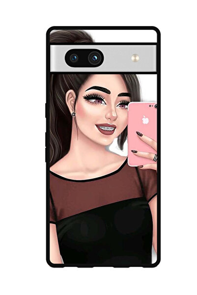 Theodor جراب واقٍ مضاد للخدش والصدمات لهاتف Google Pixel 7a لالتقاط صور سيلفي