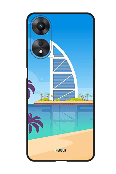 Theodor غطاء حماية مضاد للخدش والصدمات لهاتف Oppo A98 Tower (صورة توضيحية)