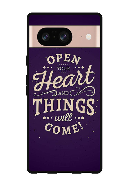 Theodor جراب واقٍ مضاد للخدش والصدمات لهاتف Google Pixel 8 افتح قلبك