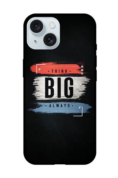 Theodor جراب واقٍ مضاد للخدش والصدمات لهاتف iPhone 15، فكر دائمًا في أشياء كبيرة