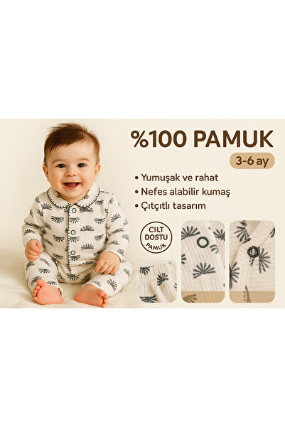 MYZİ STORE Newborn Baby Kids Pajamas Set