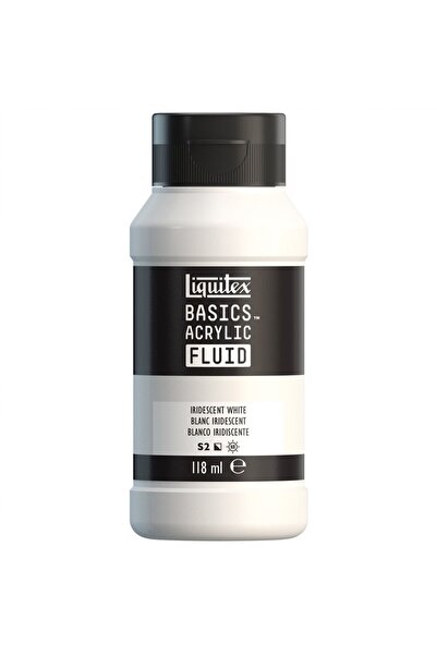 Liquitex Basics Fluid Akrilik Boya 118ml Iridiscent White 238 S.2