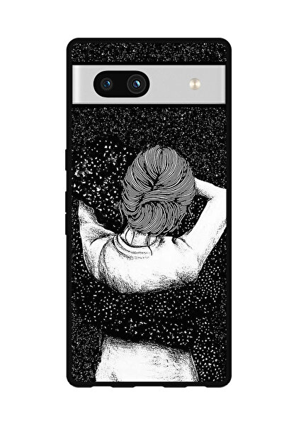 Theodor جراب واقٍ مضاد للخدش والصدمات لهاتف Google Pixel 7a - خيال فتاة ليلي