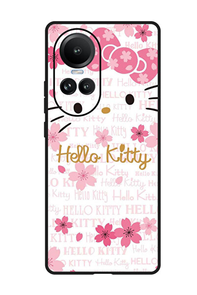 Theodor جراب واقٍ مضاد للخدش والصدمات لهاتف Oppo Reno 10/10 Pro Hello Kitty
