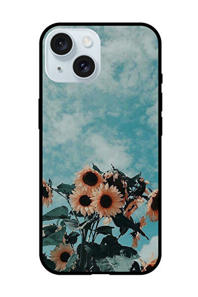 Theodor جراب واقٍ مضاد للخدش والصدمات لهاتف iPhone 15 Plus، دوار الشمس