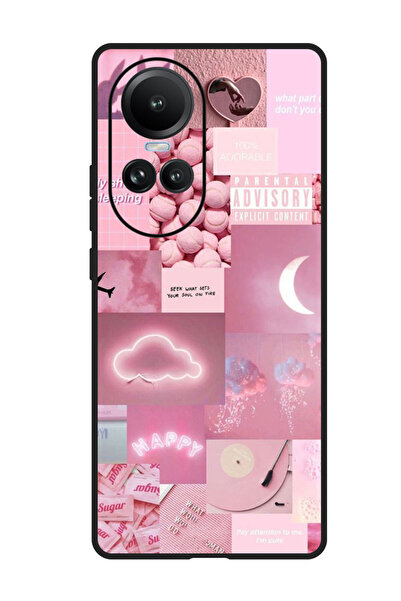 Theodor جراب واقٍ مضاد للخدش والصدمات لهاتف Oppo Reno 10/10 Pro بتصميم عشوائي