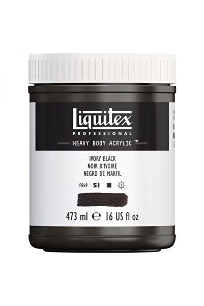Liquitex Professional Heavy Body Akrilik Boya 473ml Ivory Black 244 S1
