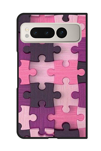 Theodor غطاء حماية مضاد للخدش والصدمات لهاتف جوجل بيكسل فولد وردي اللون