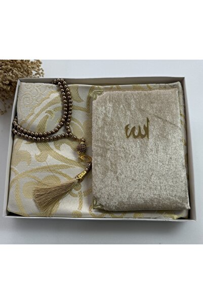 lifestyling seccade seti, 3 lü gelin bohça seti, seccade tesbih yasin-i serif...