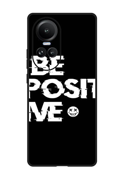 Theodor جراب واقٍ مضاد للخدش والصدمات لهاتف Oppo Reno 10/10 Pro كن إيجابيًا