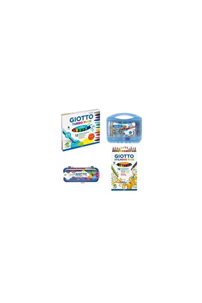 Fila Giotto GİOTTO 12 KEÇELİ DOMS 12Lİ PASTEL BOYA 12 Lİ SULU BOYA STILNOVA 1...