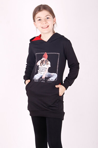 Toontoy Φόρεμα με κουκούλα και μπερέ για κορίτσια με τύπωμα