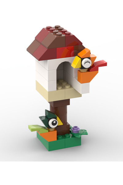 LEGO Orjinal MOC Aksesuar Custom Tasarım Creator Kuşevi Birdhouse Kuş Yuva