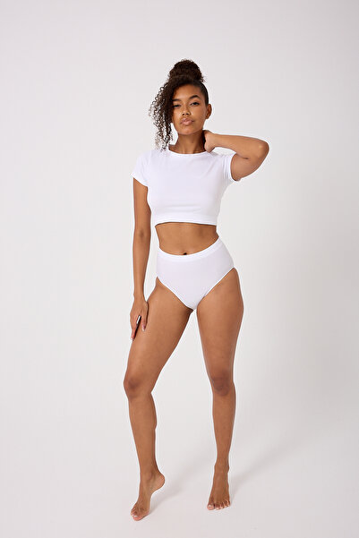 FOREVER MORE Chiloți Bato Slip pentru femei, fără cusături, cu talie înaltă, 3 piese