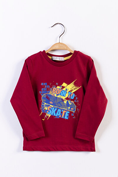 Toontoy Boy's Skateboard Printed T-Shirt