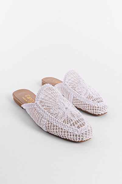 Capone Outfitters Closed Toe Knitted Knitwear Women's Slippers