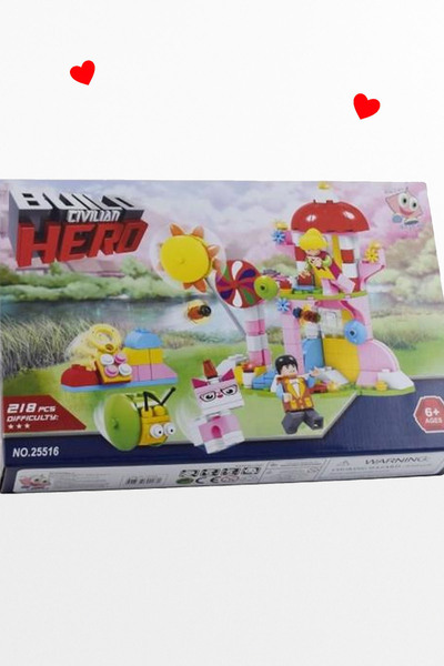 Solemia 218 Piece Hero Lego Set Ausini-Asia Brick 25516 Build Civilian Lego Building Toys Gift