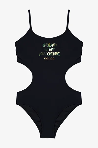 Penti Black Young Girl Hologram Monokini