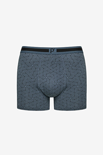 Penti Men's Cotton Geometric 3-Piece Multicolor Boxer