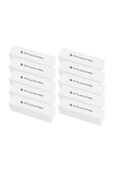 STALEKS Pro Dikdörtgen Şekillendirici Mini Buffer Törpü 150 Grit, 10'lu Set