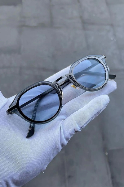 Roger Bacon Ice Blue Unisex Sunglasses Metal Frame