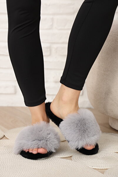 olgun slipper Stylish Esmek House Slippers with Feathers