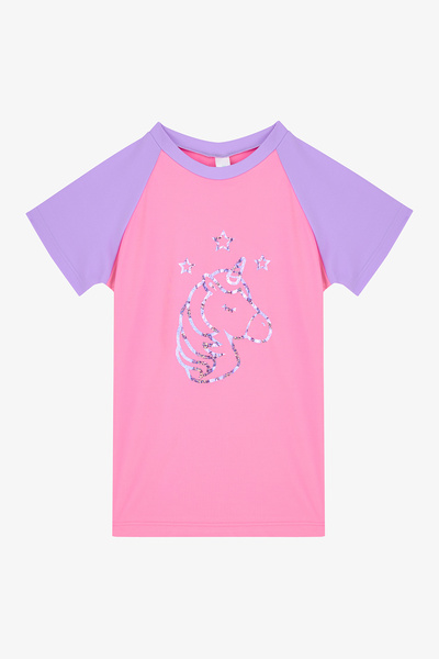 Penti Lilac Girl's Sweet Unicorn Uv Protection Top