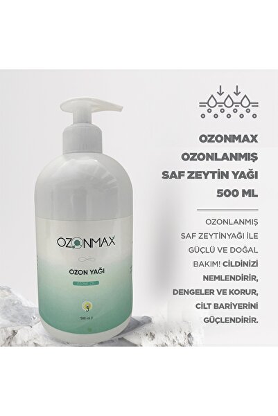 ozonmax OZON YAĞI 500 ML-Ozonlanmış Saf Zeytinyağı ile Doğal Bakım! cildinizi...