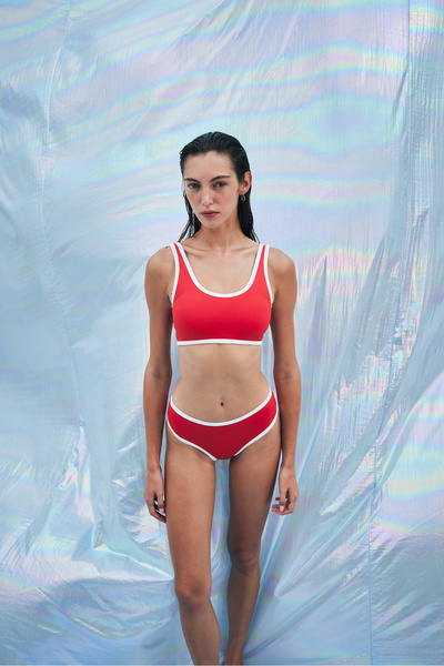 Penti Einheitsgröße Rot Hipster Bikini Bottom-Aysu Türkoğlu Collection