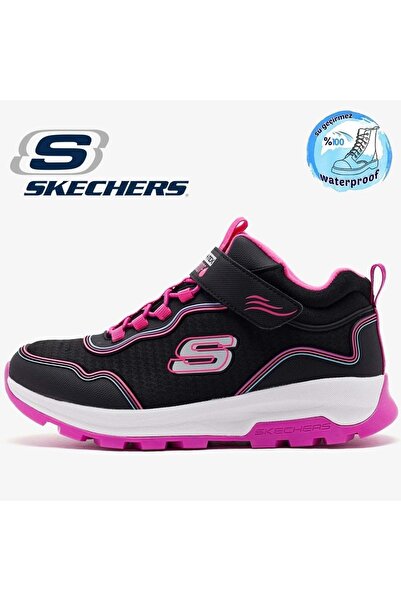 SKECHERS Storm Blazer Streamline Coast 303451L Waterproof Ortopedik Çocuk Bot SİYAH