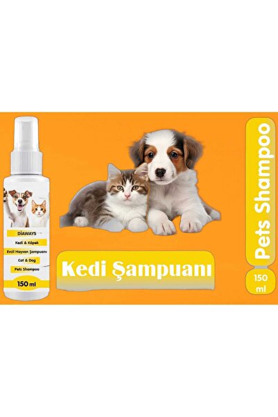 DİAWAYS Kedi Şampuanı Koku Giderici Bakım Şampuanı Tüy Dökmeye Karşı