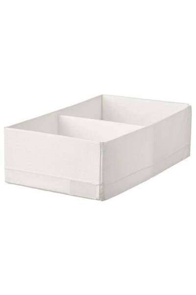 IKEA Box with Compartments, White, 20x34x10 cm