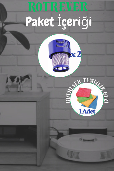 RotRever Filtru Hepa Dyson V10, Dyson V10 Absolute, Filtru Hepa compatibil cu Dyson V10 Cyclone, Set de pânze RotRever-3 bucăți