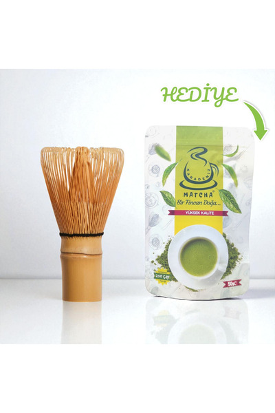Karadeniz Matcha El Yapımı Bamboo Whisk Köpürtücü (BAMBU VİSK- CHASEN) Ve Hed...