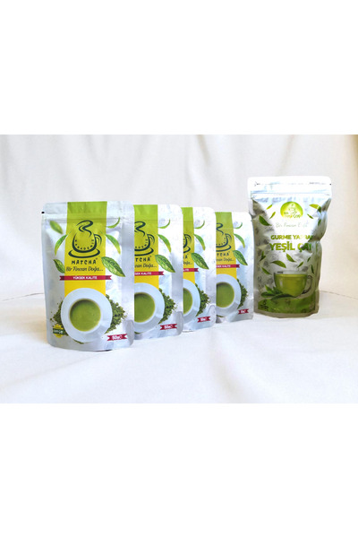 Karadeniz Matcha Yüksek Kaliteli Matcha Çayı 4 X 50 gr (Saf Matcha Tozu ) 50 ...
