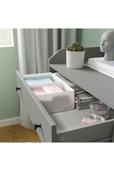 IKEA Box with Compartments, White, 20x34x10 cm